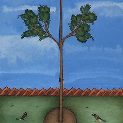 درخت و پرندگان