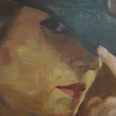 A Girl With Blue Hat